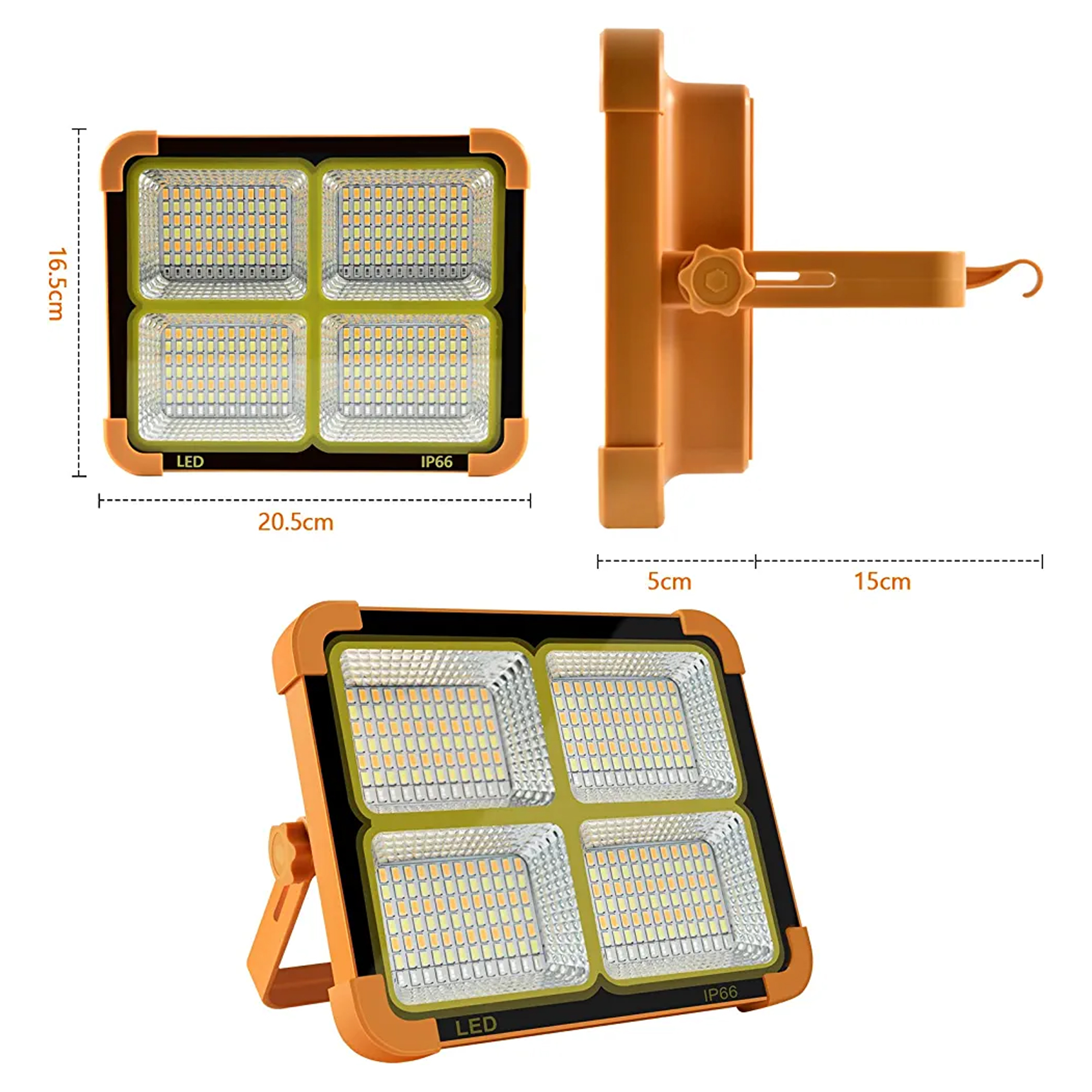 پروژکتور خورشیدی مدل Solar LED Light با درجه حفاظت IP66